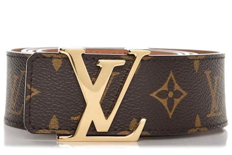 louis vuitton belt initiales monogram 1.5w brown/brass|Louis Vuitton m9043.